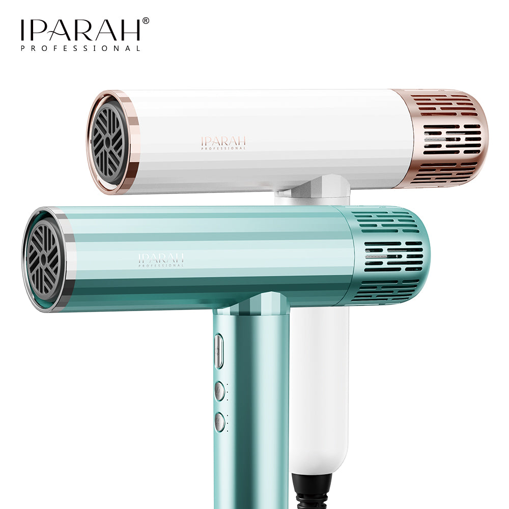 IPARAH P-385G BLDC Professional Hair Dryer 110000 RPM Brushless, Super Quiet-Ion Tech (1900 W, Green)