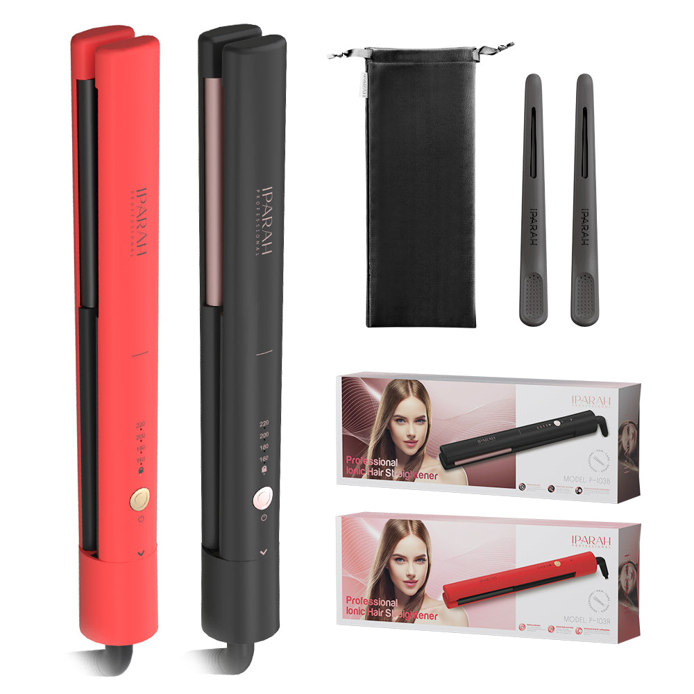 IPARAH P-103 Professional Ionic Hair Straightener, Instant Heat with Temp Control(160°C-220°C)
