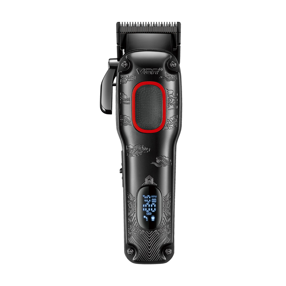 VGR V-016 Professional Hair Clipper with 180 Min Runtime, Red