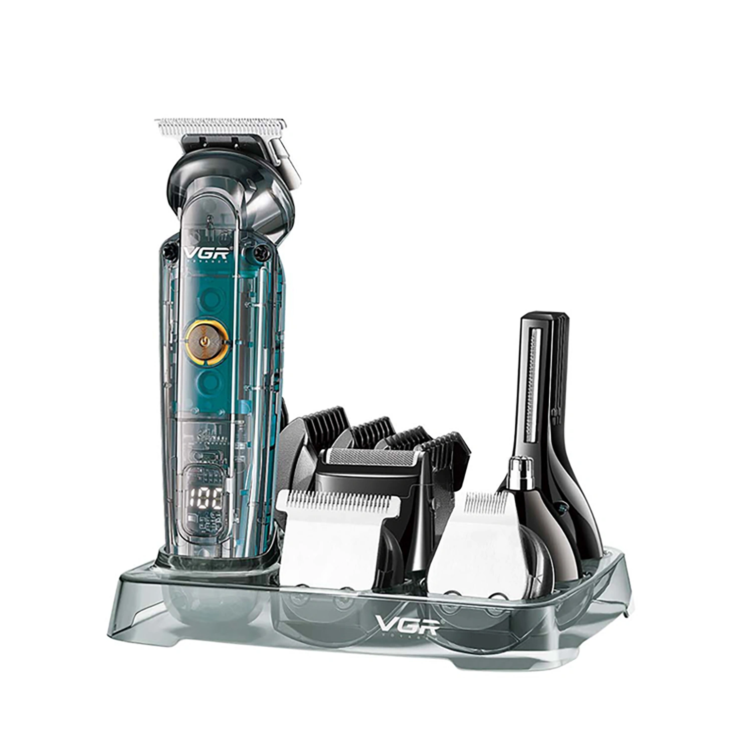 VGR V-102 Grooming Kit For Men, Clear