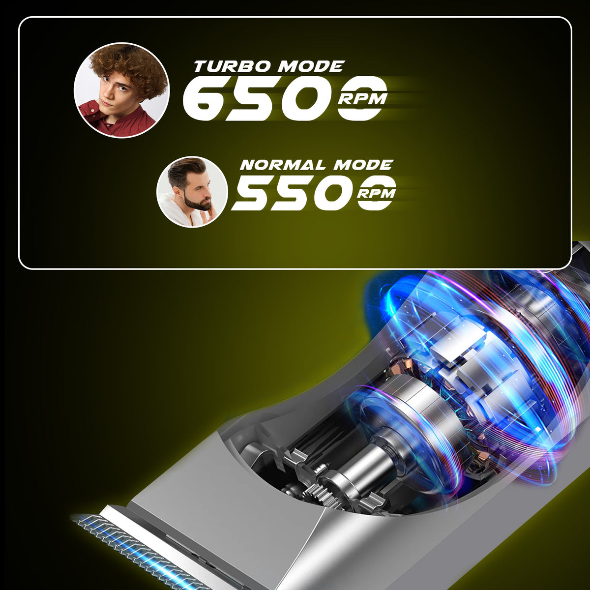 VGR V-290 Professional Hair Trimmer For Men with 120 Min Runtime, Gold