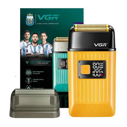 VGR V-357 Professional Foil Shaver For Men with 150 Min Runtime, Yellow