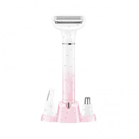 VGR V-611 Professional 3-IN-1 Lady Shaver Set, Shaver For Women (Pink)