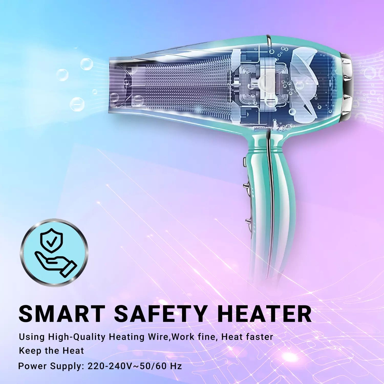 VGR V-452 Hair Dryer For Unisex, Green