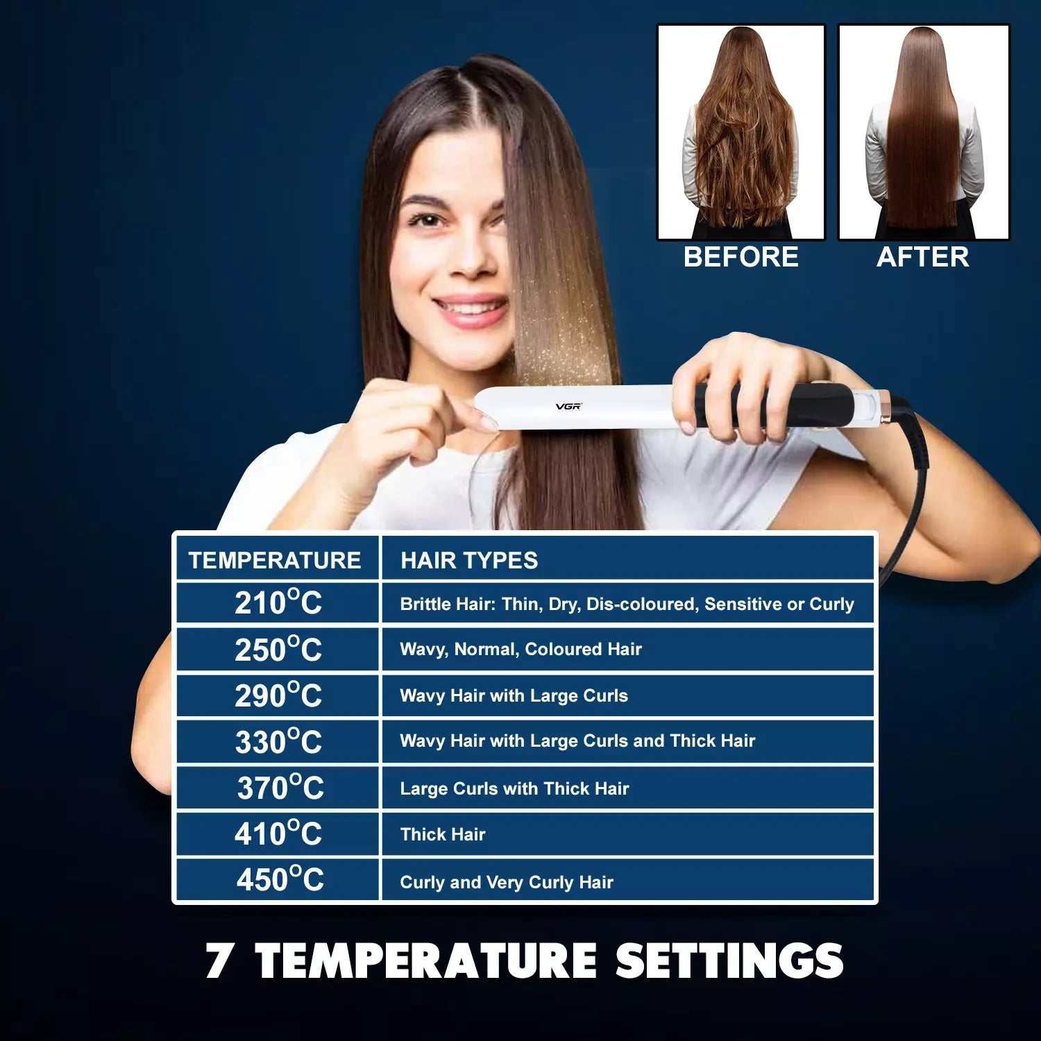 VGR V-515 Hair Straightener For Women