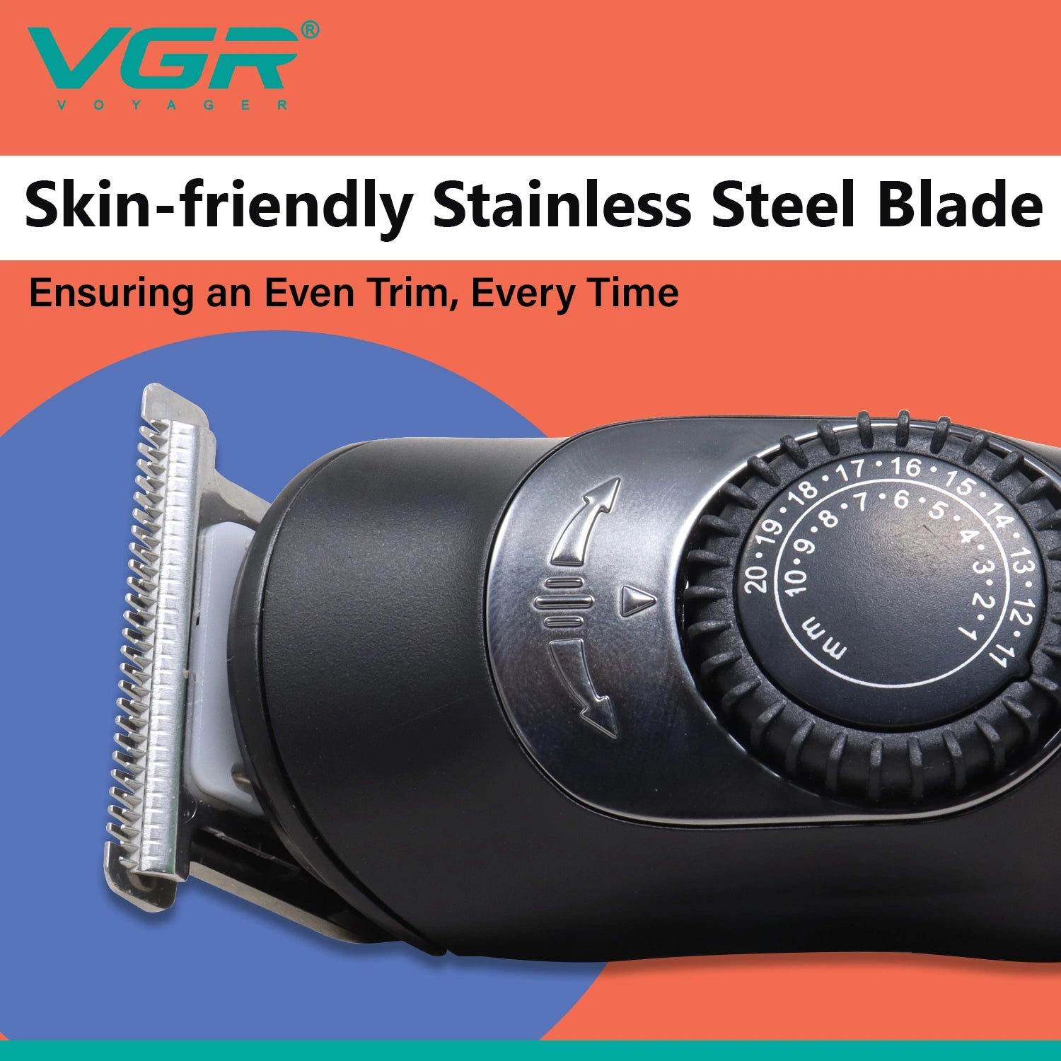 VGR V-088 Hair Trimmer | Men’s Grooming, Silver