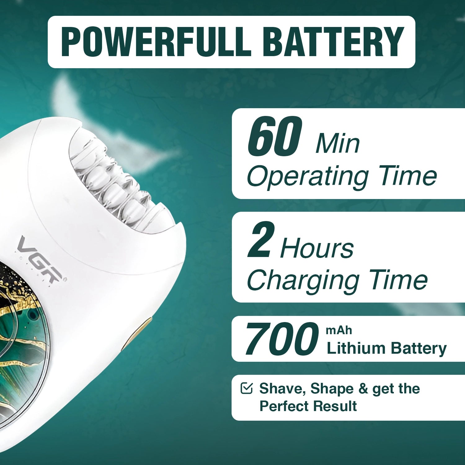 VGR V-706 Professional Women’s Epilator, Smooth Skin Care powerfull