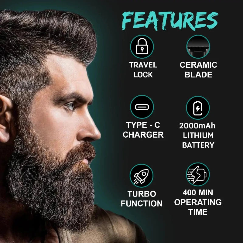 VGR V-987 Beard Hair trimmer, Black