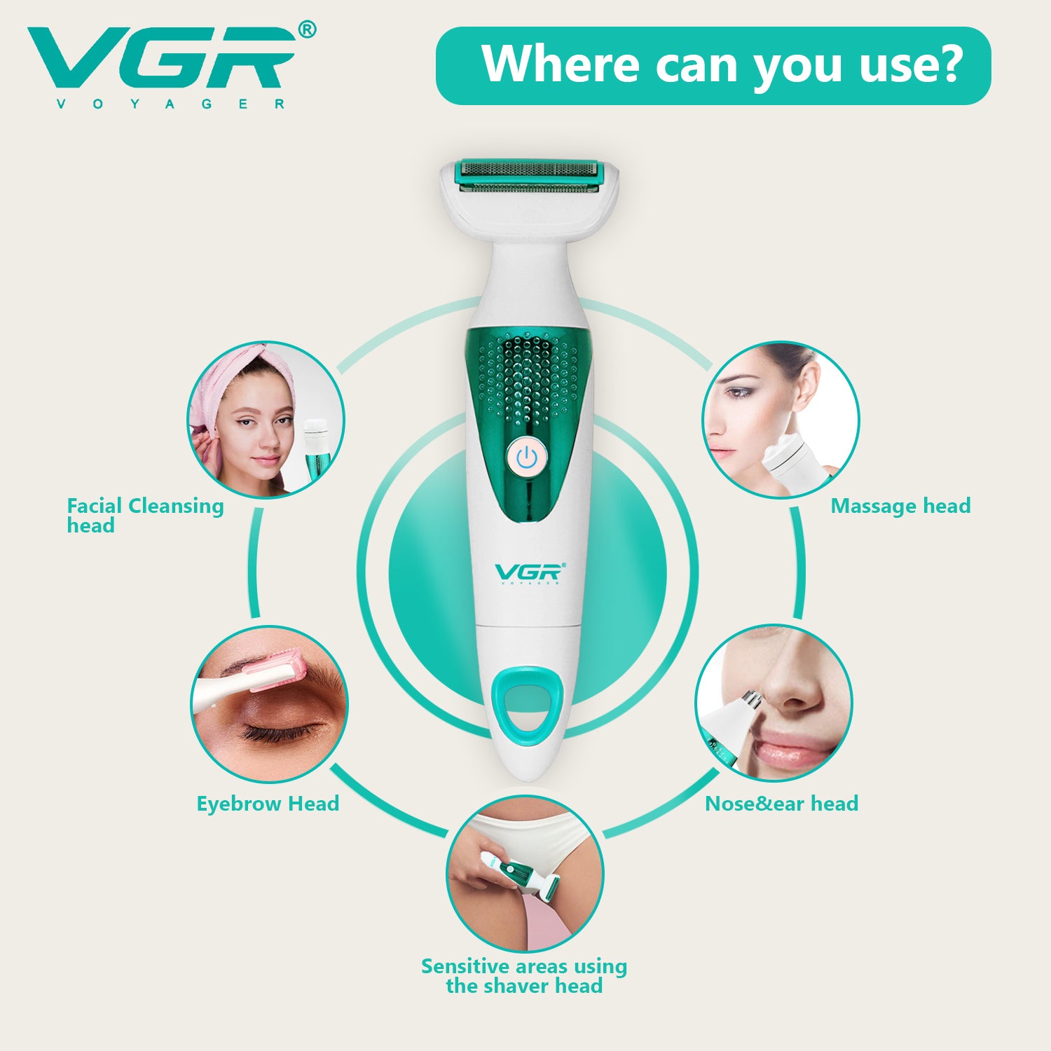 VGR V-720 Grooming Kit For Women