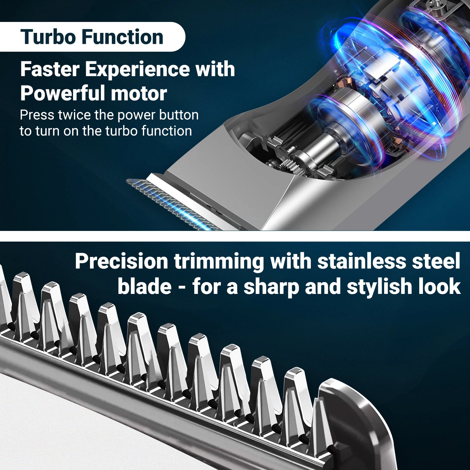VGR V-071 Hair Trimmer For Men, Silver