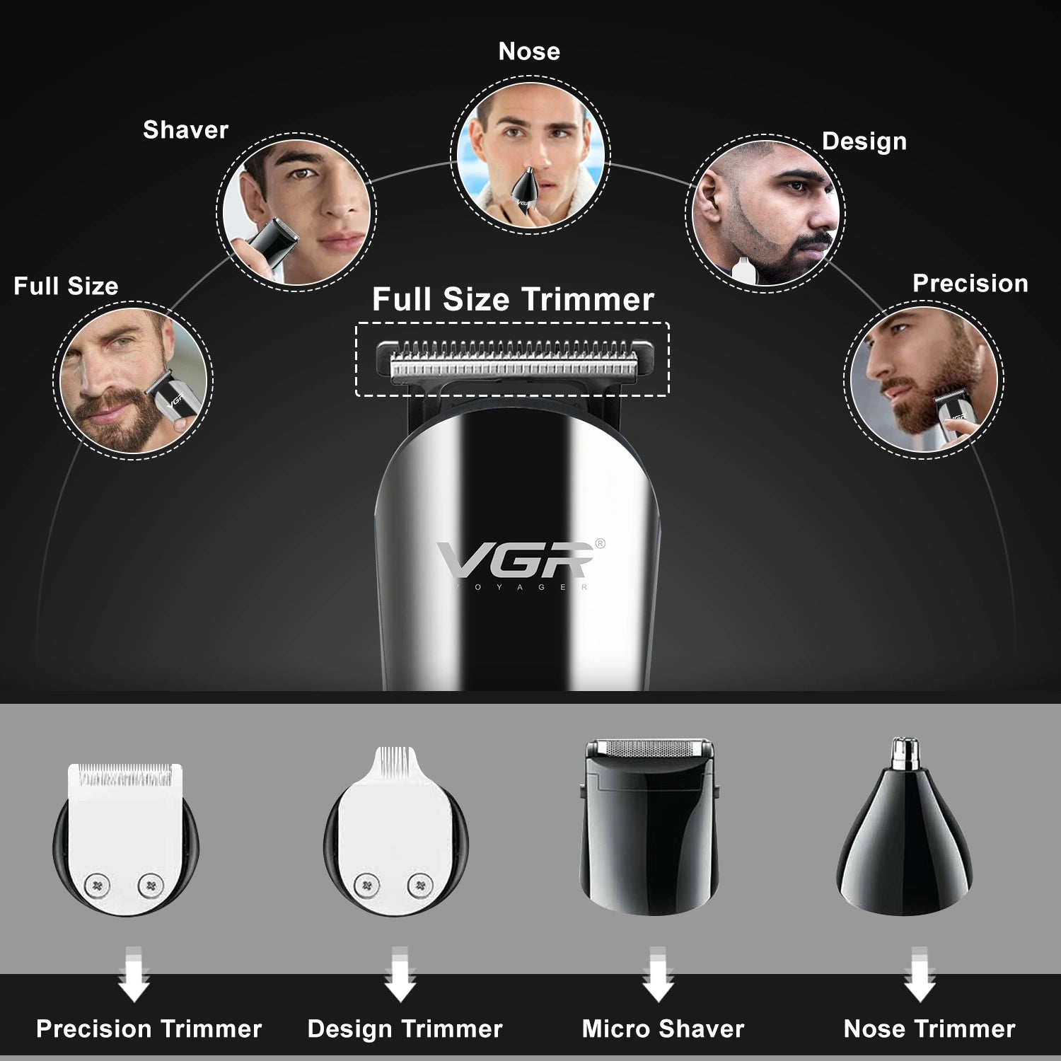 VGR V-107 Grooming Kit For Men