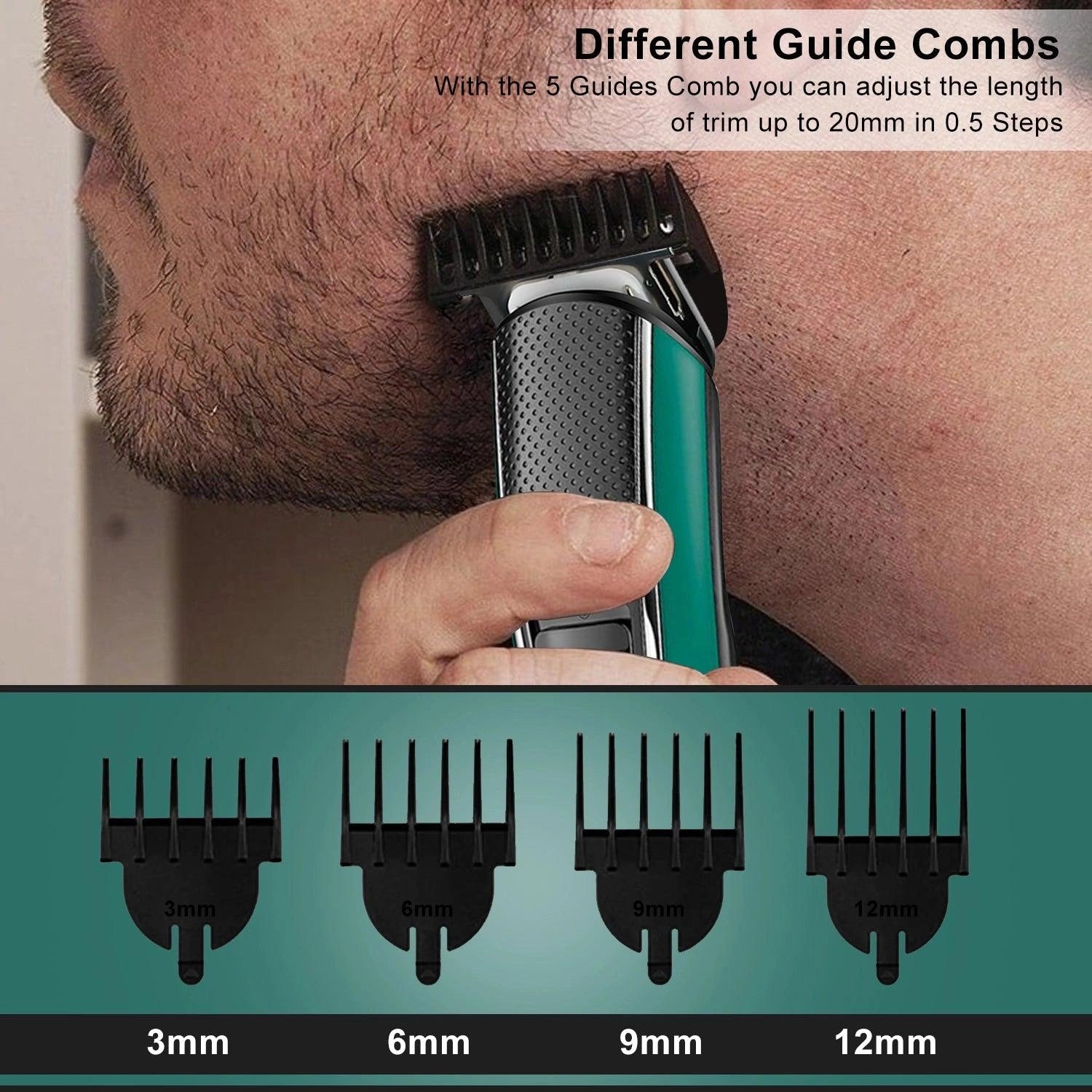 VGR V-176 Hair Trimmer For Men, Green