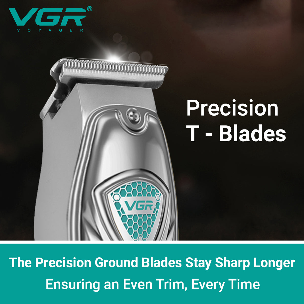 VGR V-911 Hair Trimmer For Men, Silver