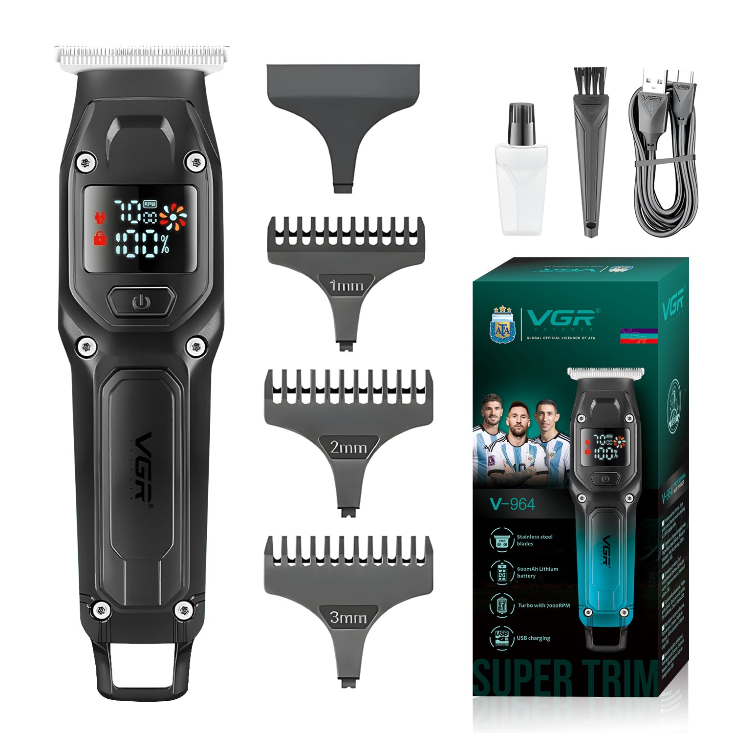 VGR V-964 Professional Hair Trimmer Cord/Cordless For Men's