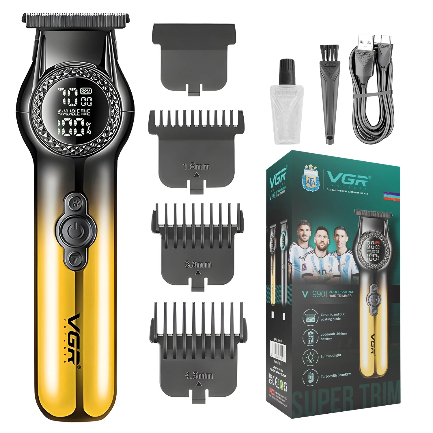 VGR V-990 Professional salon professionals and personal grooming at home Hair Trimmer for Men's