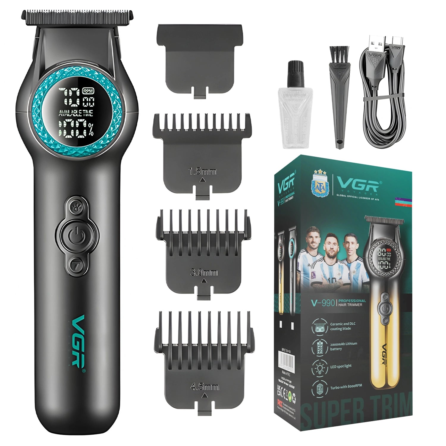 VGR V-990 Professional salon professionals and personal grooming at home Hair Trimmer for Men's