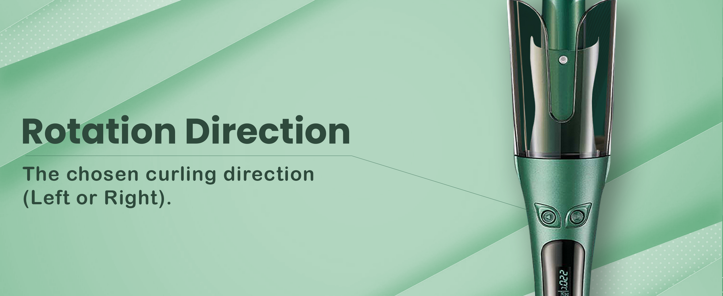 VGR V-583 Automatic Hair Curler For Women (Green)