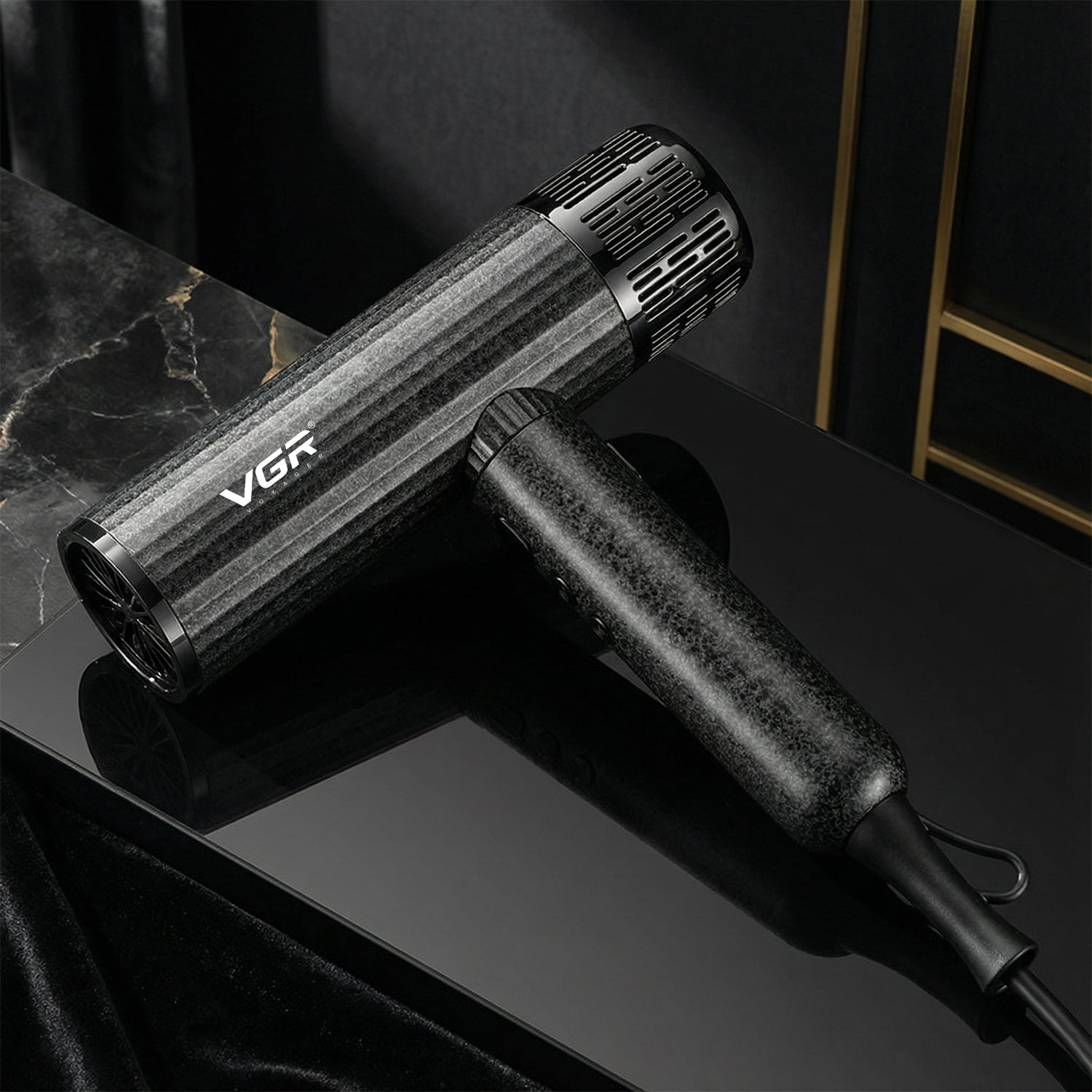 VGR V-640HD Professional Hair Dryer | Barber Series | 1600–1900W High-Speed BLDC Motor