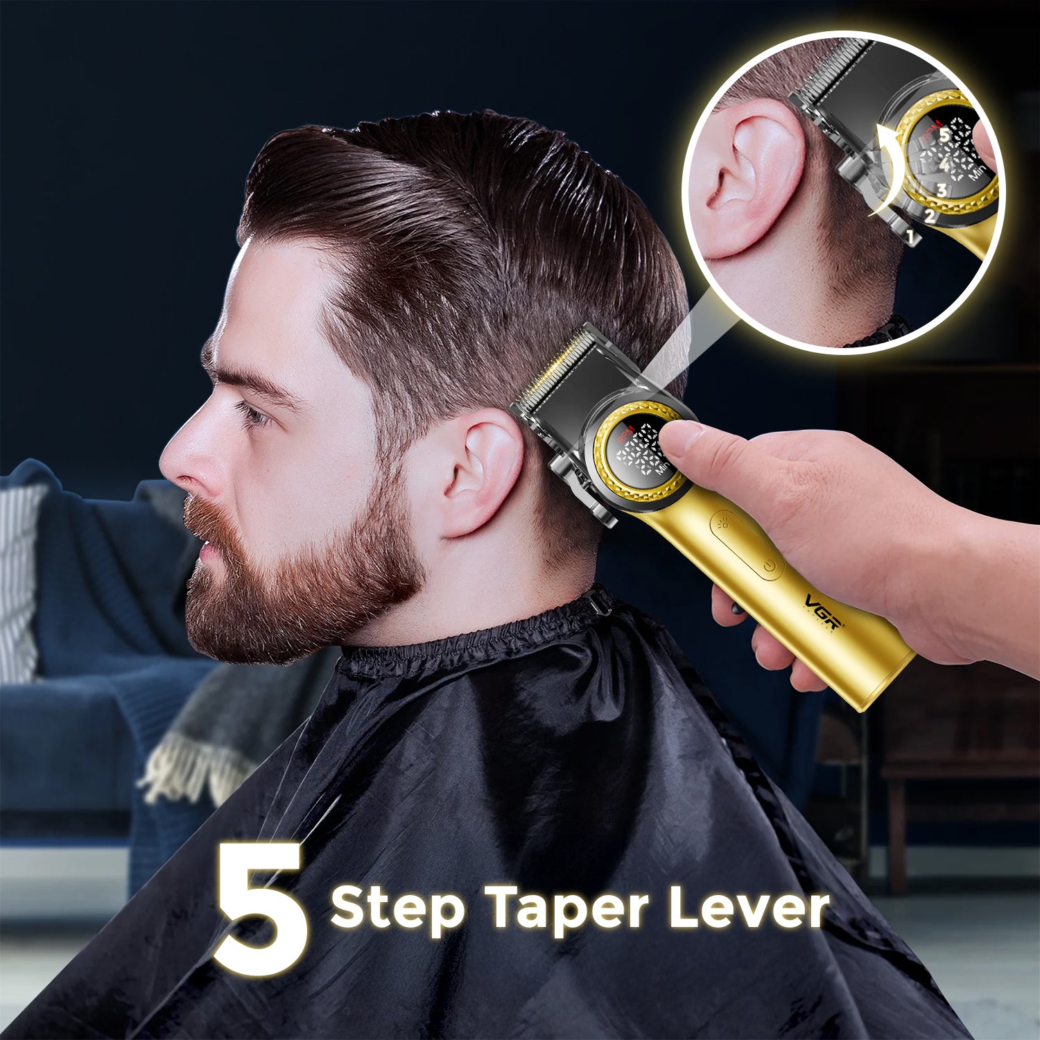 VGR V-001PRO & V-977 Professional Barber Combo