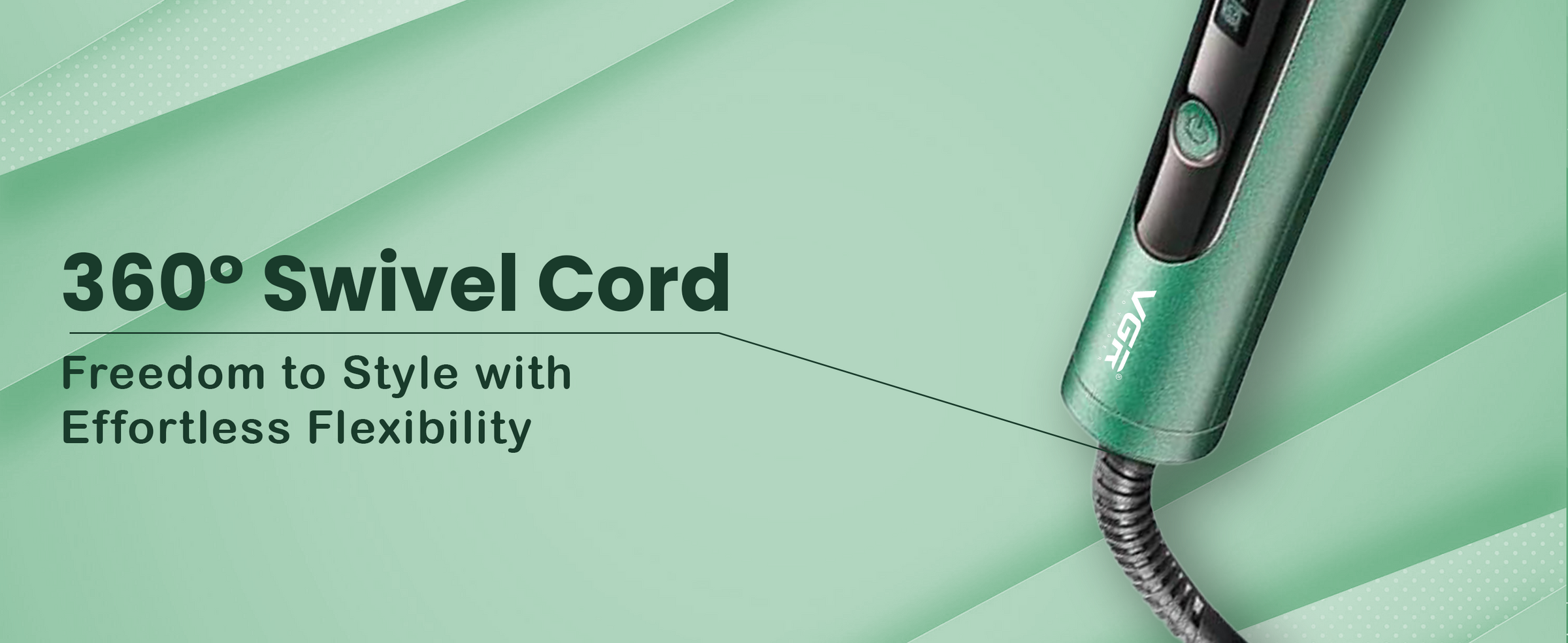 VGR V-583 Automatic Hair Curler For Women (Green)