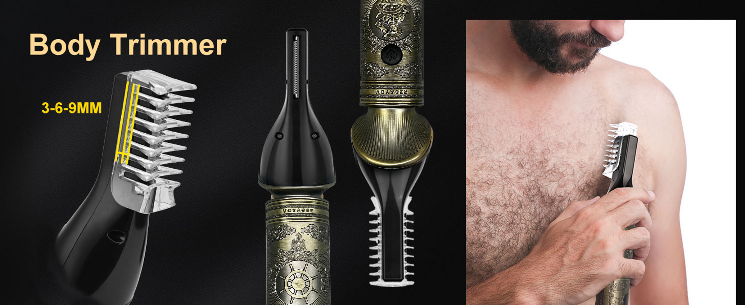 VGR V-106 Men's 16 in 1 Grooming Kit Gold