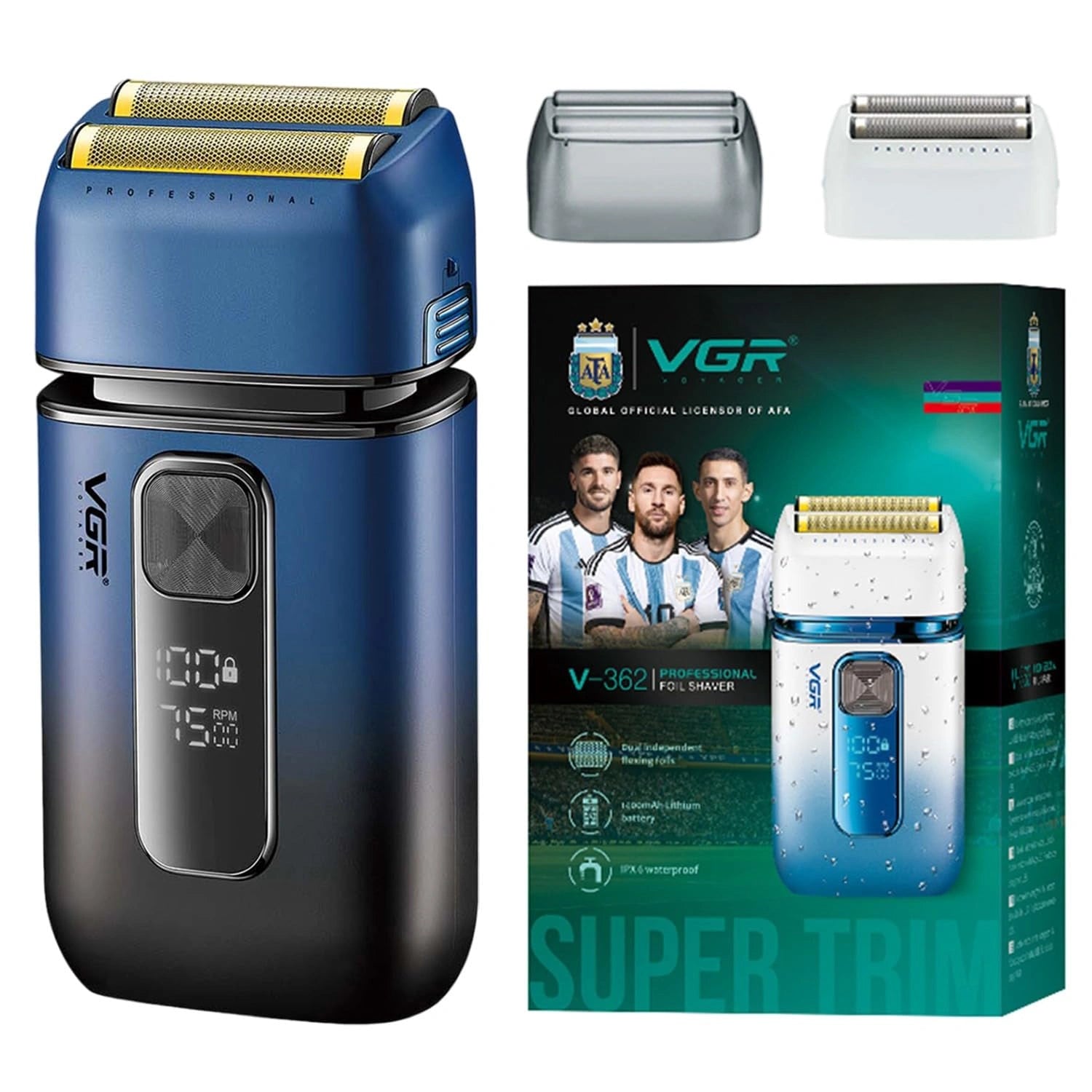 VGR V-362 SUPER TRIM Foil Shaver for Men