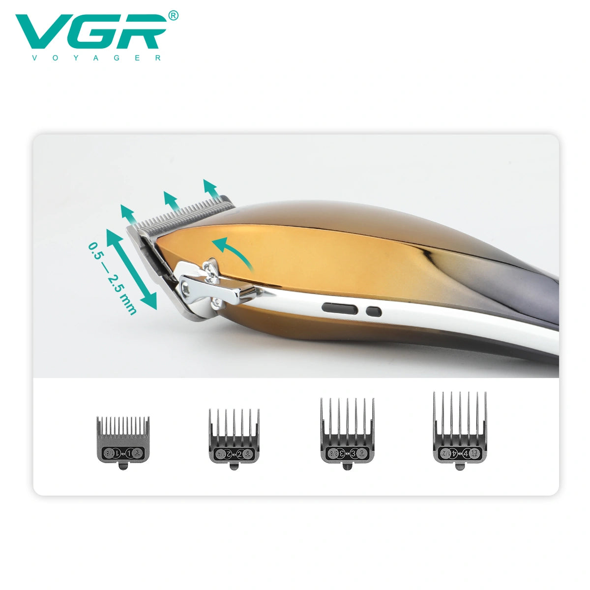 VGR V-115 Professional Hair Clipper For Men