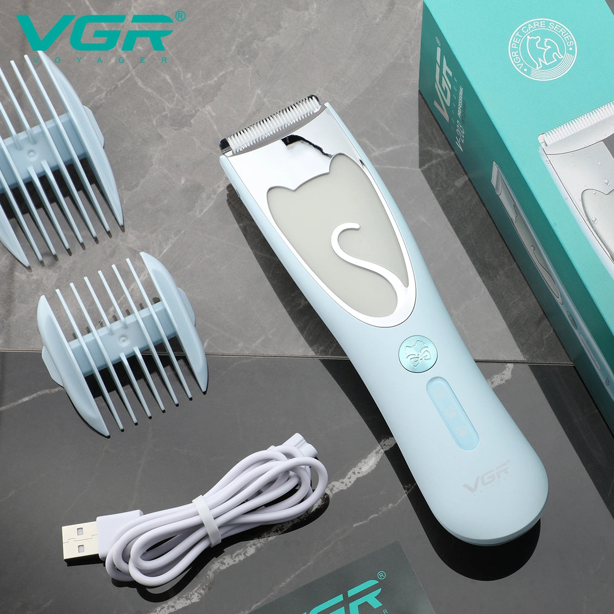 VGR V-203 Hair Clipper For Pets, Green