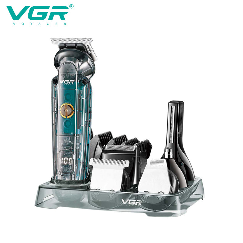 VGR V-102 Grooming Kit For Men, Clear