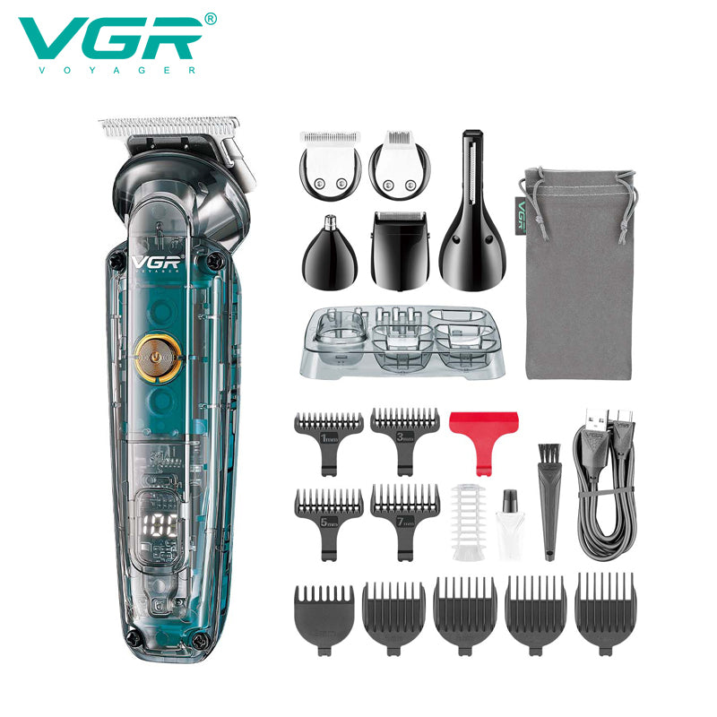 VGR V-102 Grooming Kit For Men, Clear