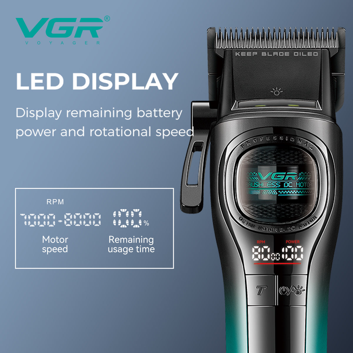 VGR V-888C Professional Hair Clipper for Salon & Men