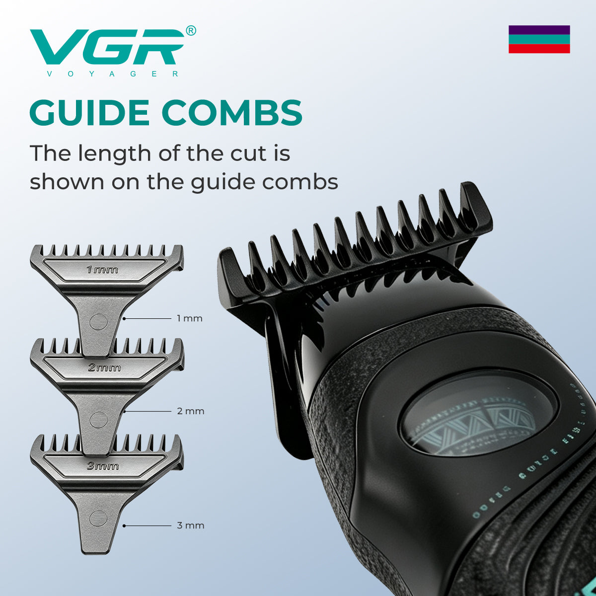 VGR V-857T Professional Hair Trimmer for Salon & Men, Black