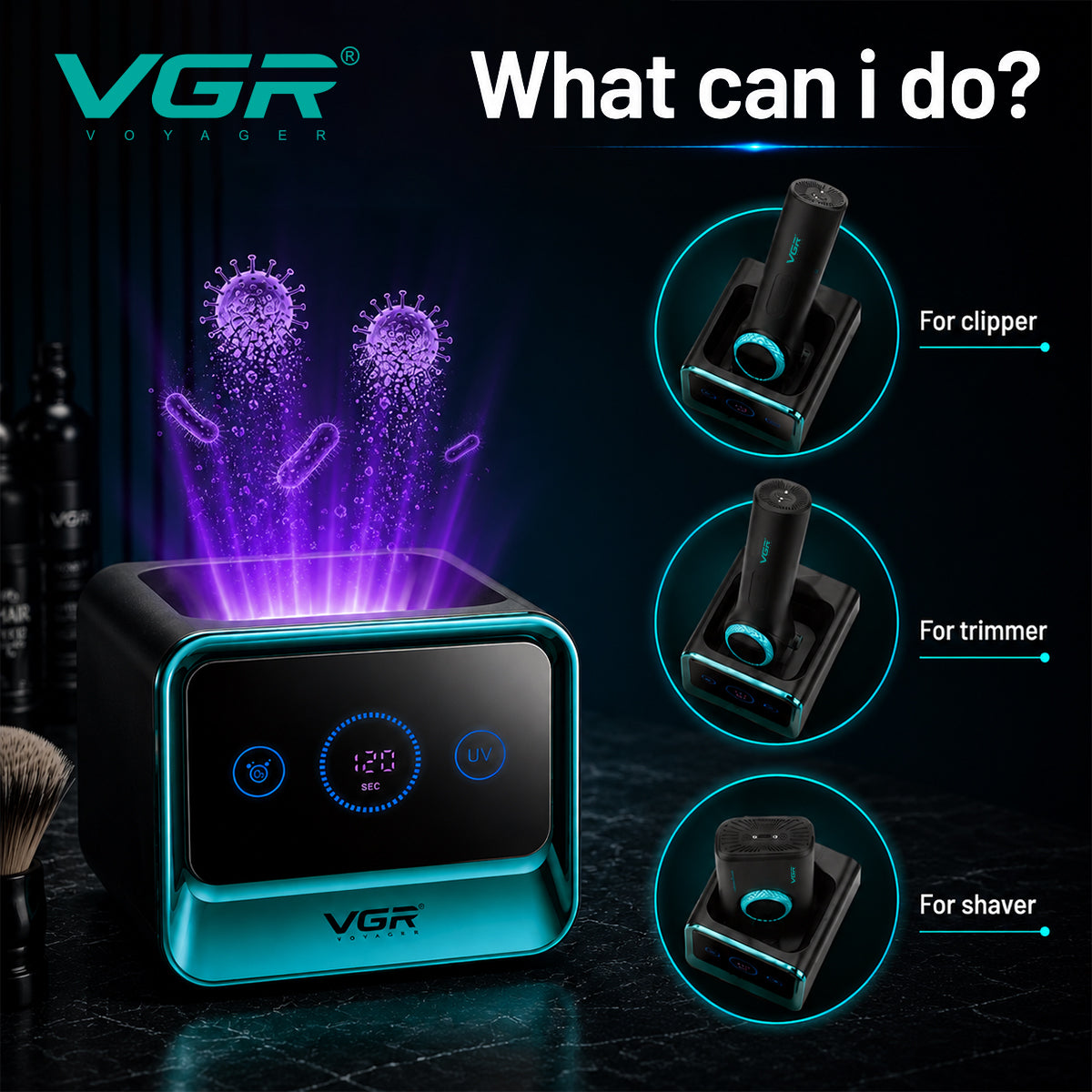 VGR V-841 Sterilizer Machine, Green & Black