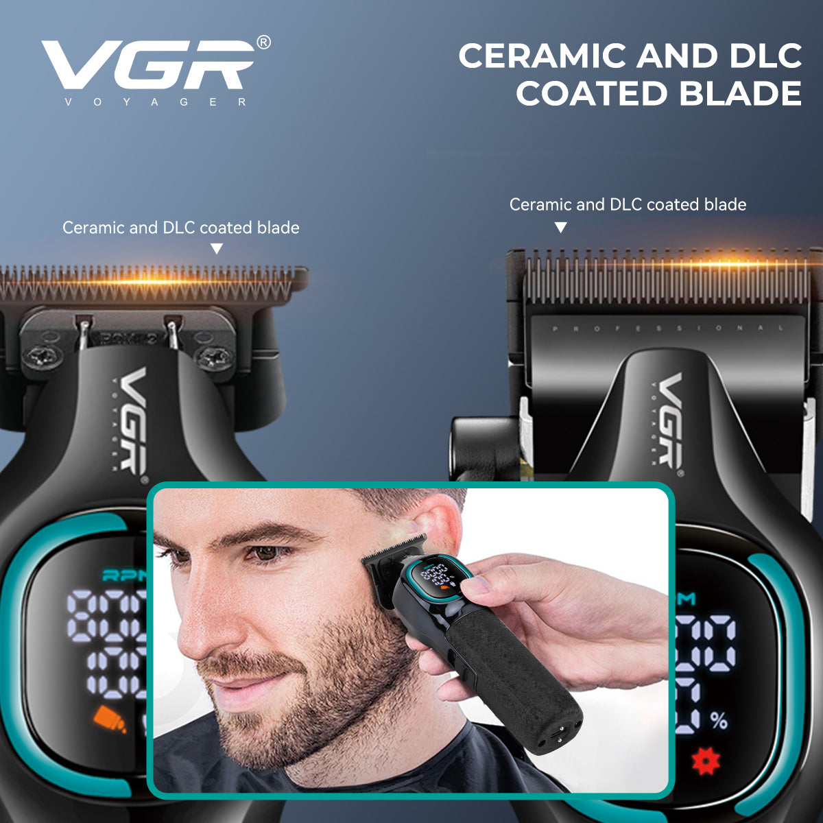VGR V-886 S3 Professional Barber Combo Kit for Salon & Men