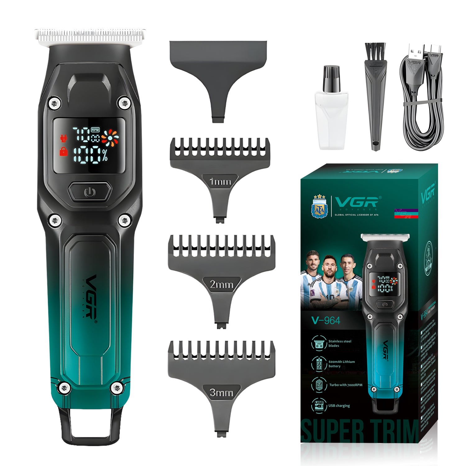 VGR V-964 Professional Hair Trimmer Cord/Cordless For Men's