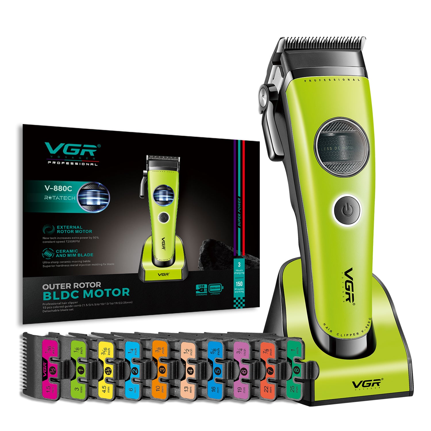 VGR V-880C Professional Hair Clipper For Men