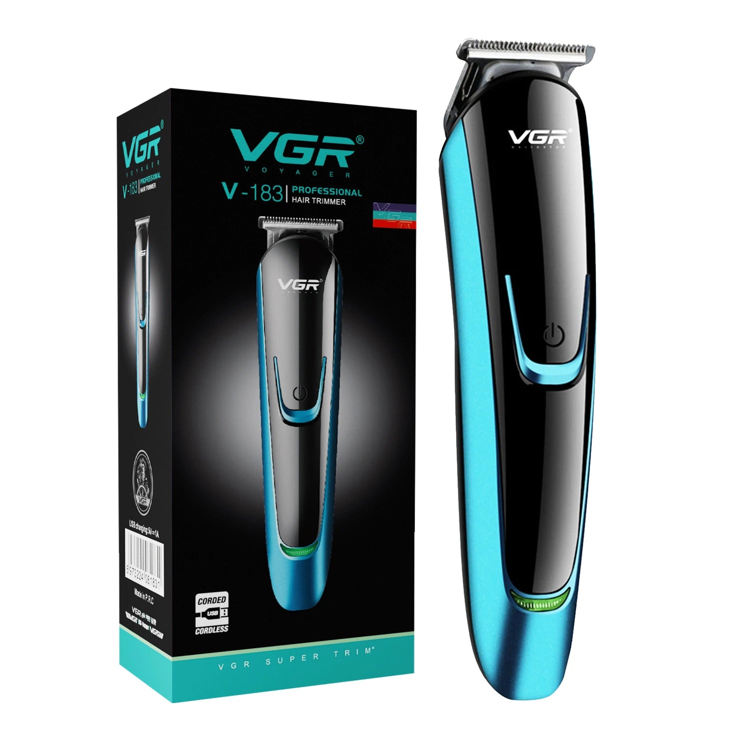 VGR V-183 Hair Trimmer For Men, Blue