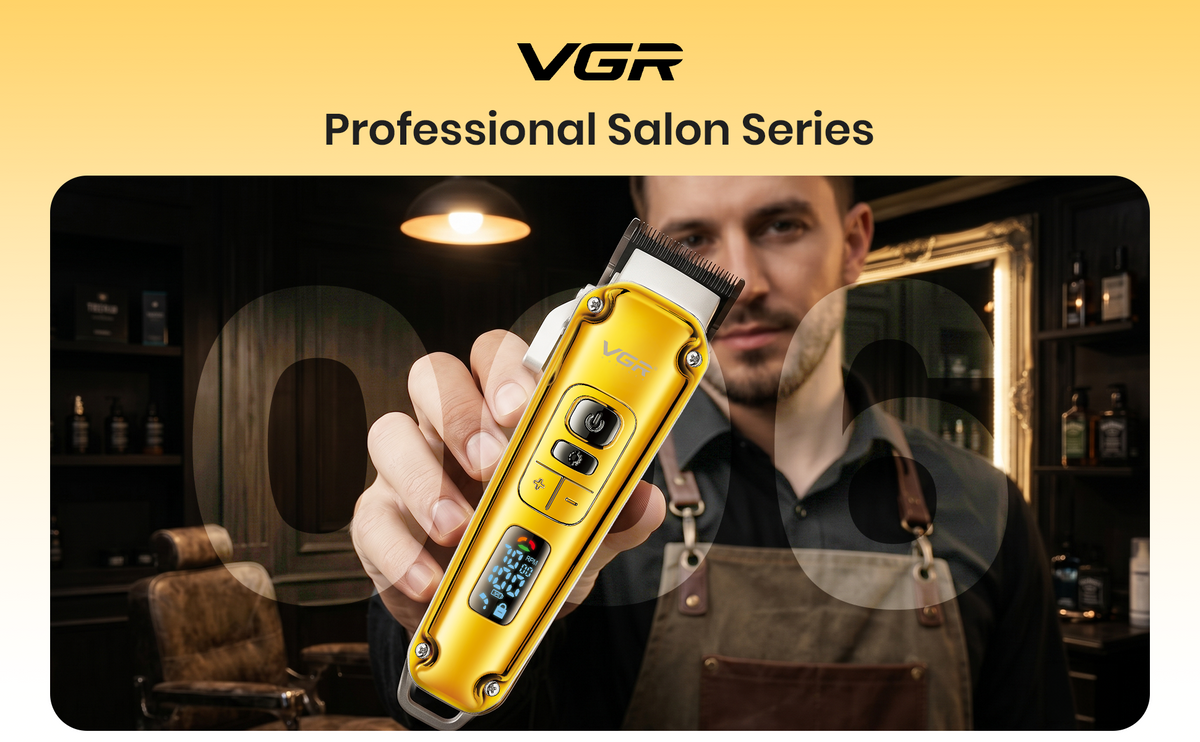 VGR V-006 Professional Hair Clipper For Men, Gold (Copy)