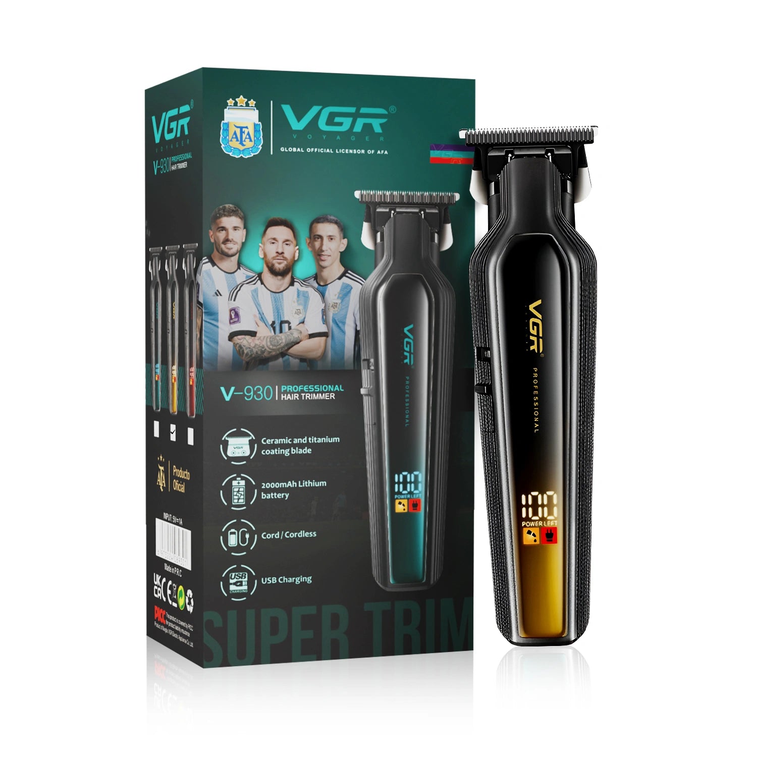 VGR V-930 Professional Cord/Cordless Hair Trimmer for Men's & Boy's