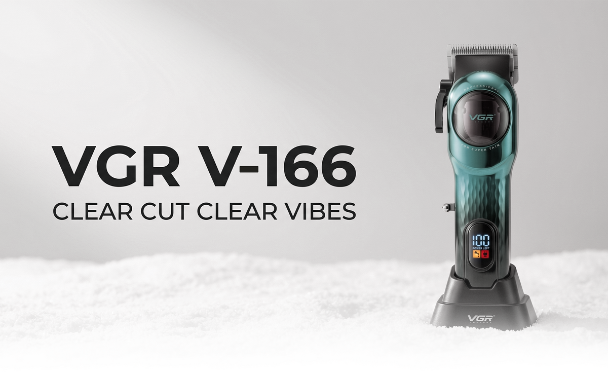 VGR V-166 Professional Hair Clipper for Salon Professionals and Personal Use, Green