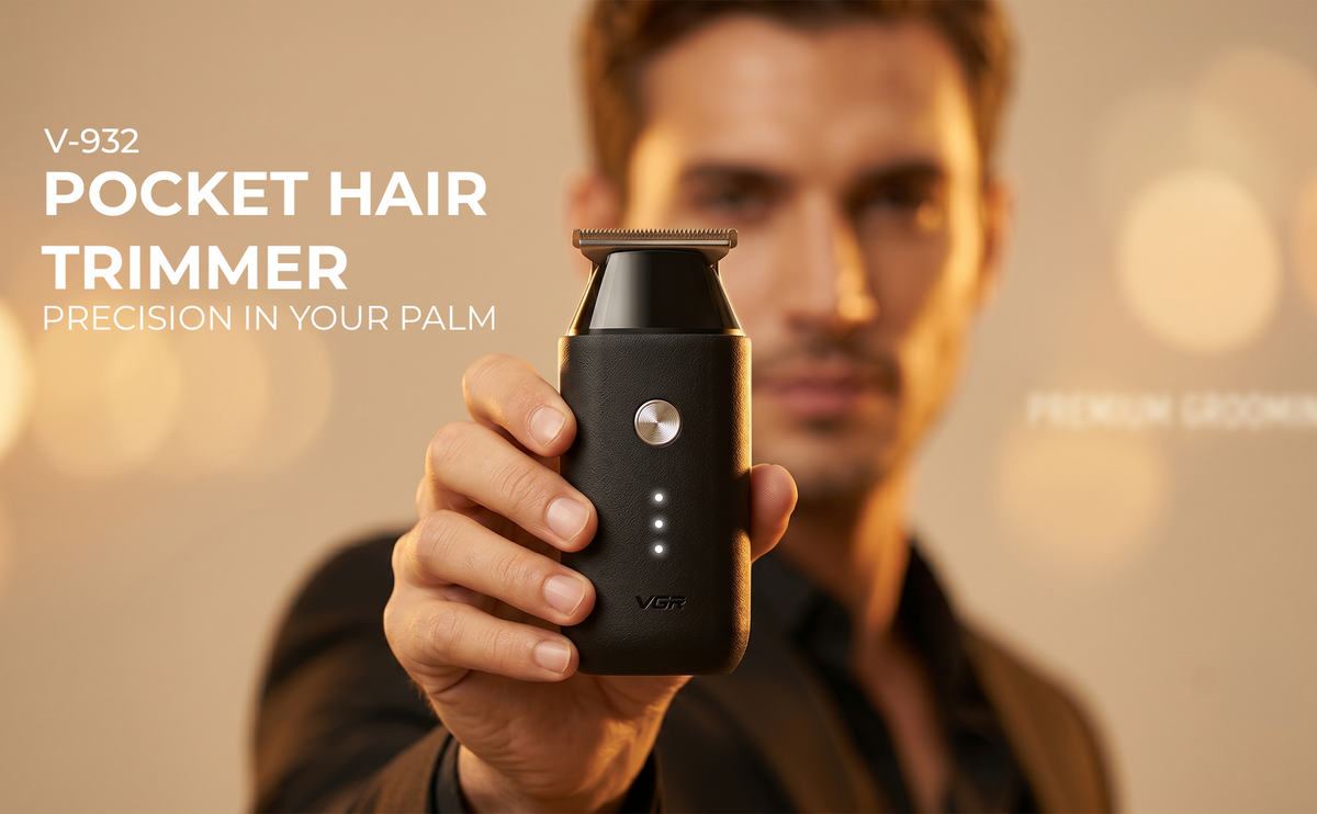 VGR V-932 Pocket Hair Trimmer For Men with 120 Minutes of Runtime (Black)