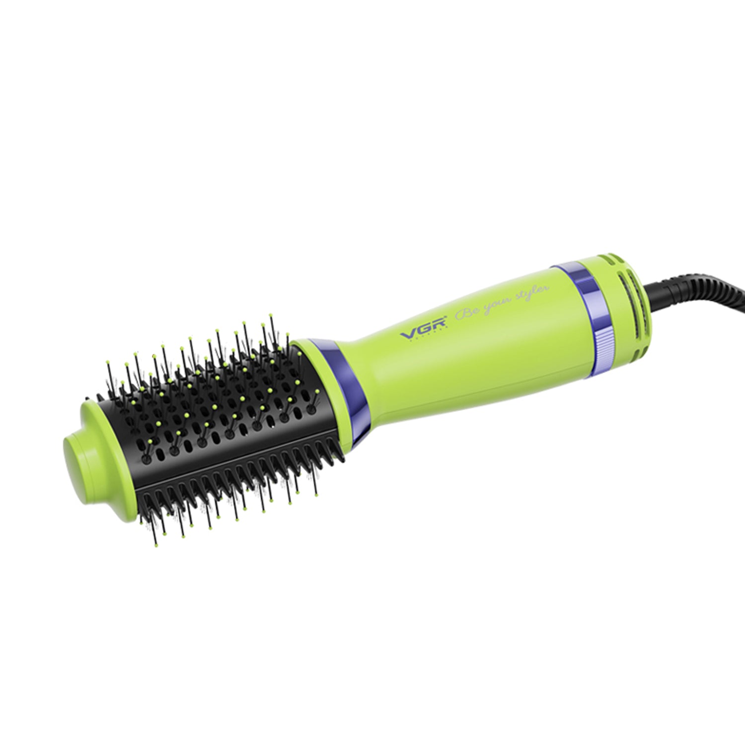 VGR V-415 Professional Hot Air Brush 700W | Hair Dryer & Volumizer Styler for Smooth & Curly Hair – Green