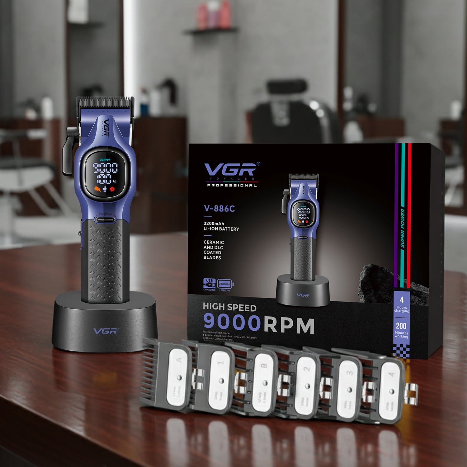 VGR V-886C Professional Hair Clipper