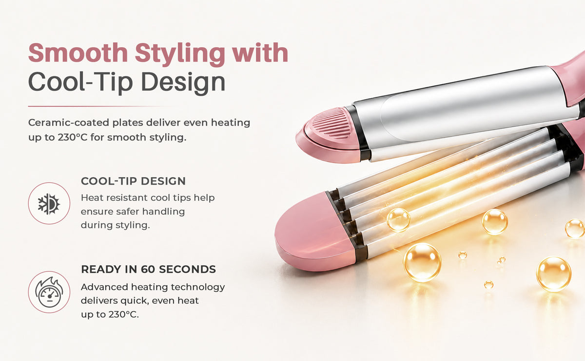 VGR V-563 Professional 4 in 1 Hair Beauty Styler (Pink)