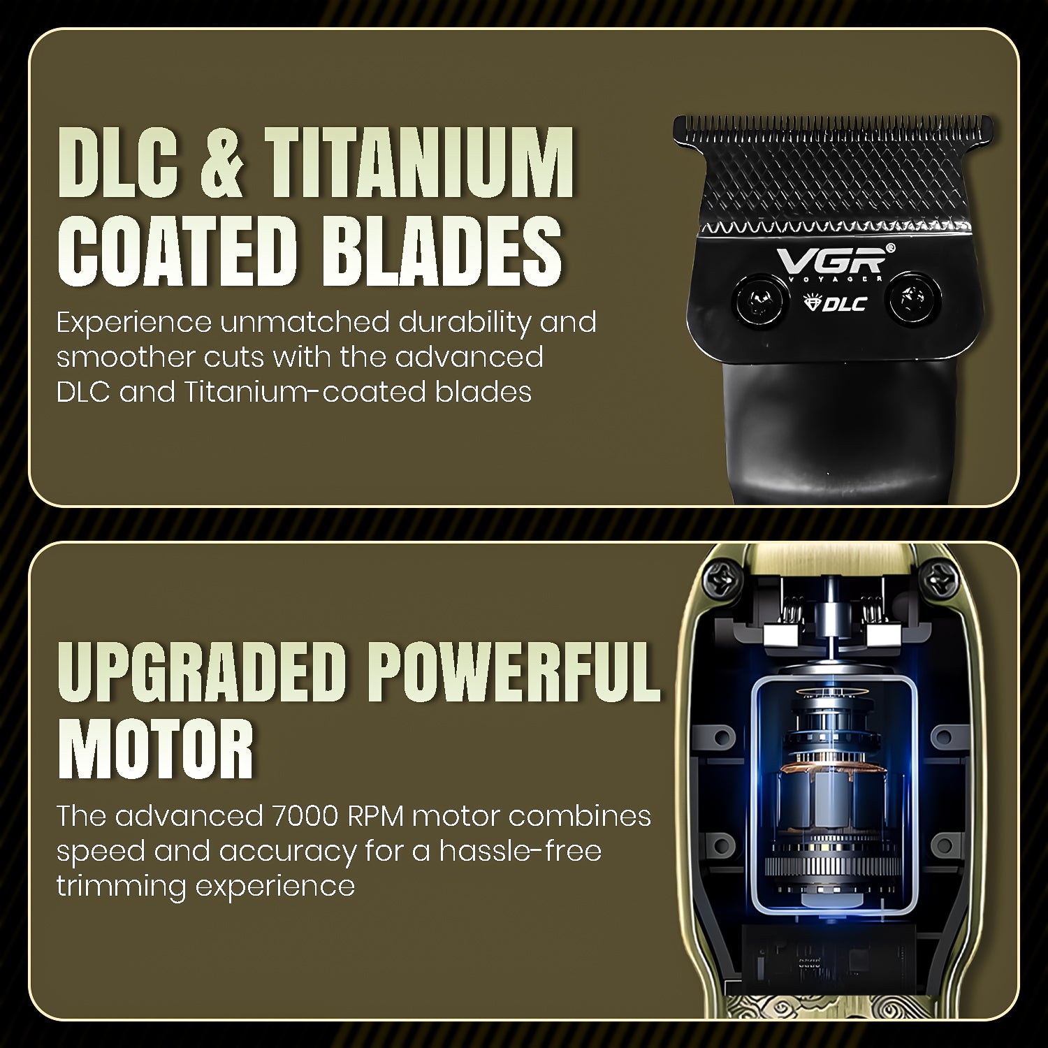 VGR V-954 Professional Cord/Cordless Hair Trimmer for Men's