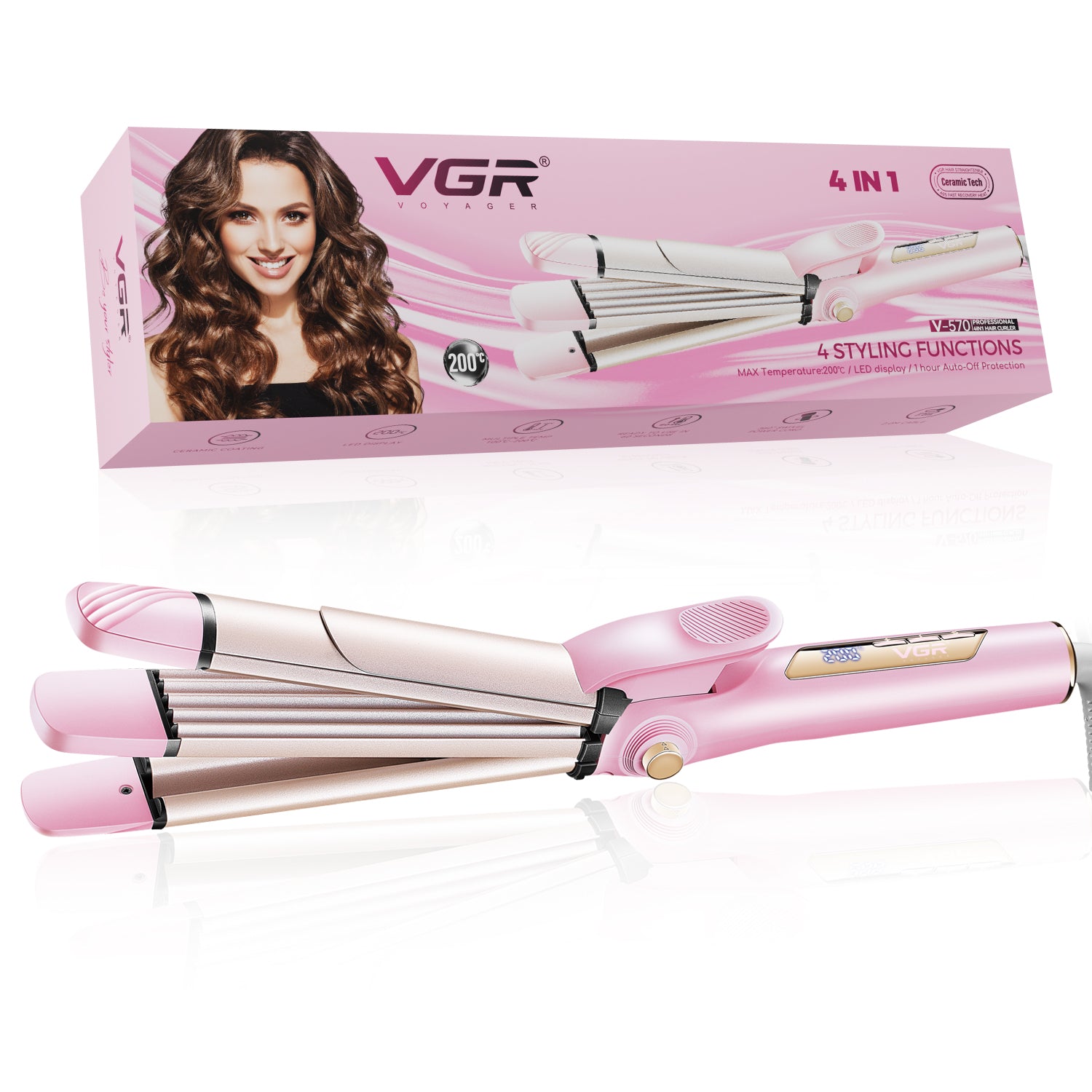 VGR V-570 4-in-1 Hair Straightening