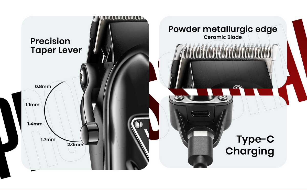 VGR V-051 Professional Hair Clipper For Men with 300 Min Runtime, Black