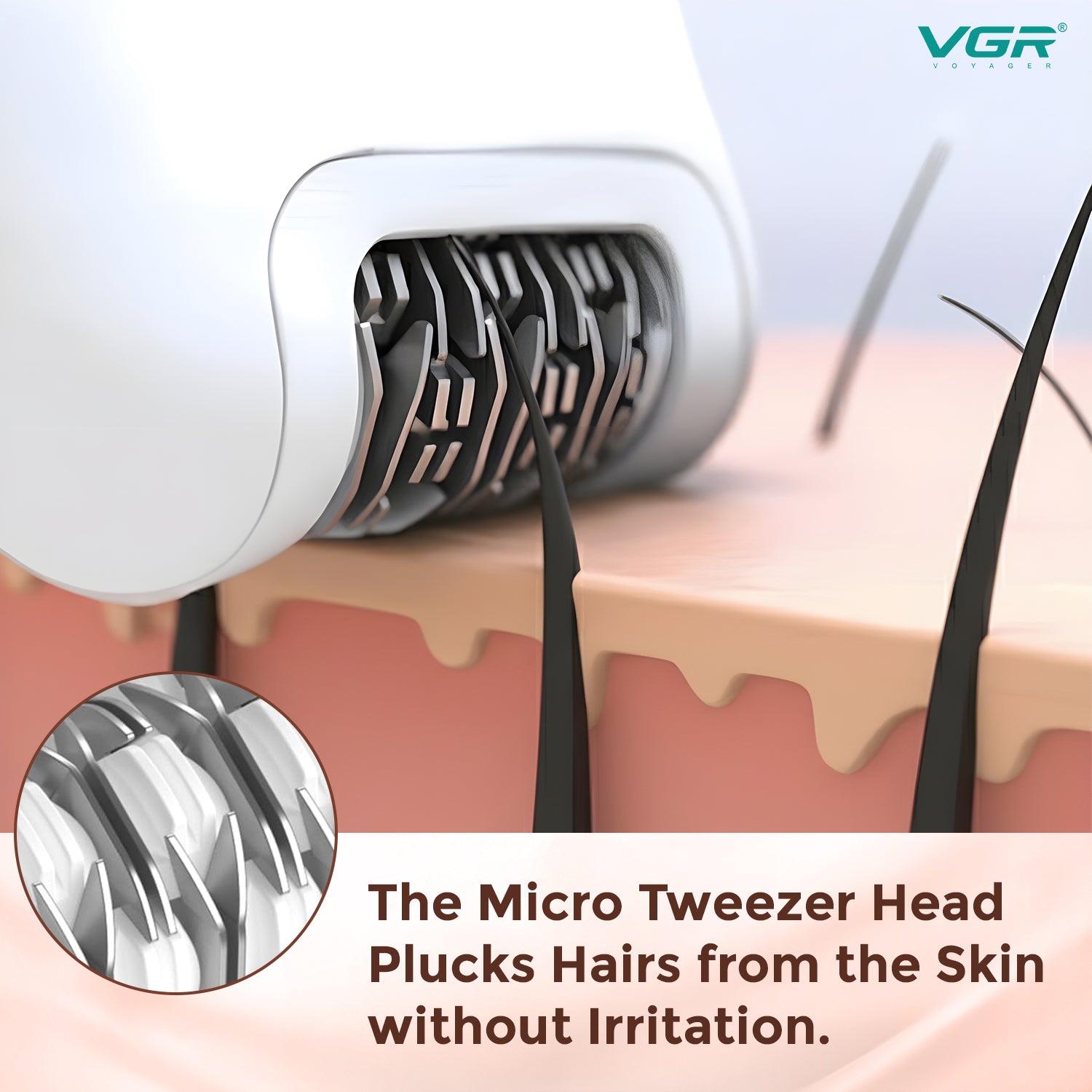 VGR V-762 Professional 3-IN-1 Lady Epilator for Women