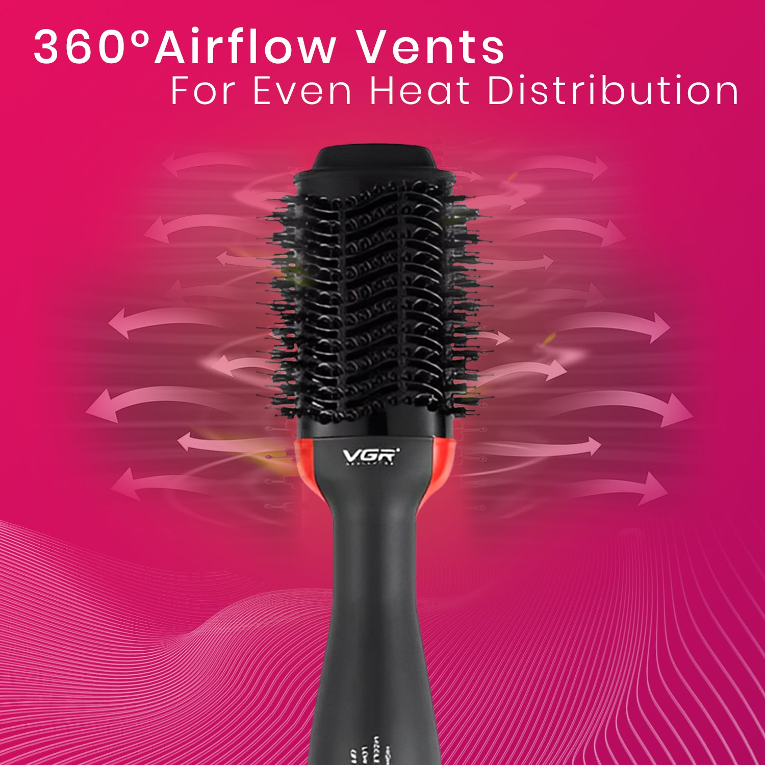 VGR V-416 Professional Hot Air Brush for Women, Black