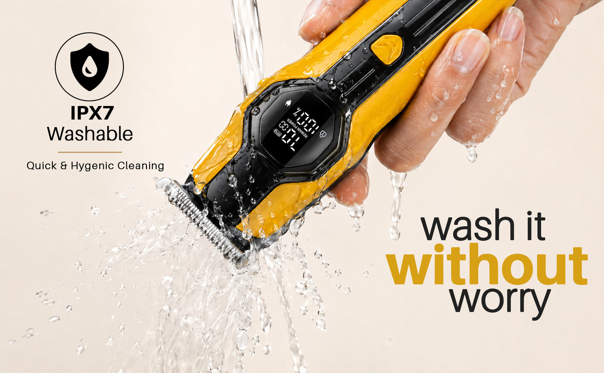 VGR V-173 Professional Grooming Kit with 210 Min Runtime, Yellow